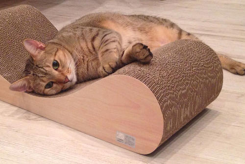 瓦楞纸猫抓板自动化切割方式